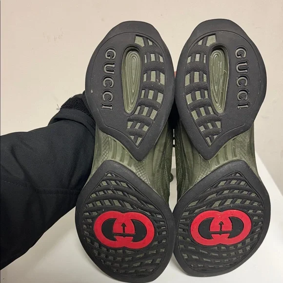 Gucci Dark Green Athletic Shoes - Picture 4 of 12